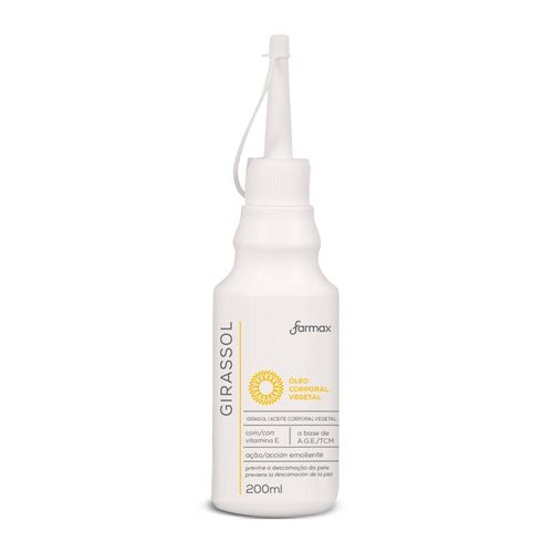 Óleo Corporal De Girassol com Almotolia Farmax 200ml