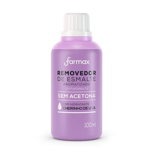 Removedor de Esmalte sem Acetona Uva Farmax 100ml