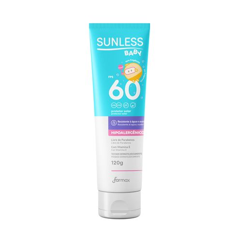 Protetor Solar Baby Toque Seco Bisnaga Sunless Fps60 120g