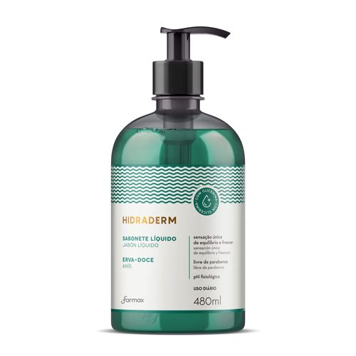 Sabonete Líquido Erva Doce com Glicerina Hidraderm 480ml
