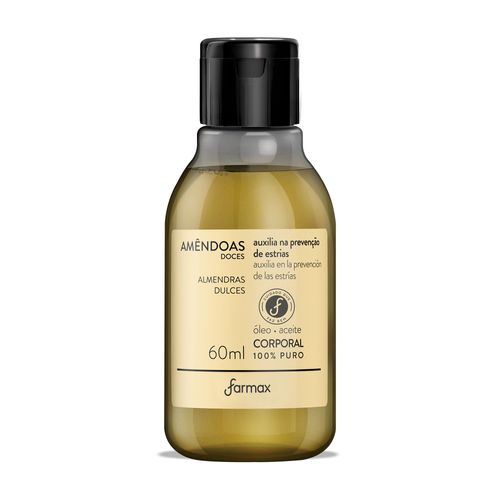 Óleo Corporal Amêndoas Puro Farmax 60ml