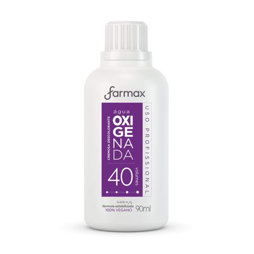 Descolorante Água Oxigenada Cremosa 40 Volumes Farmax 90ml