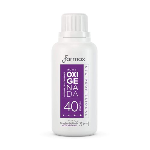 Descolorante Água Oxigenada Cremosa 40 Volumes Farmax 70ml