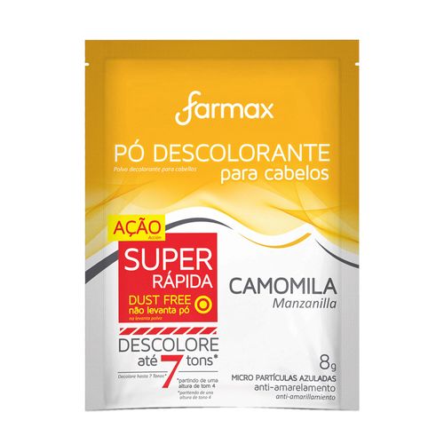 Pó Descolorante Capilar Camomila Farmax 8g
