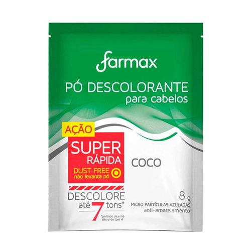 Pó Descolorante Capilar Coco Farmax 8g