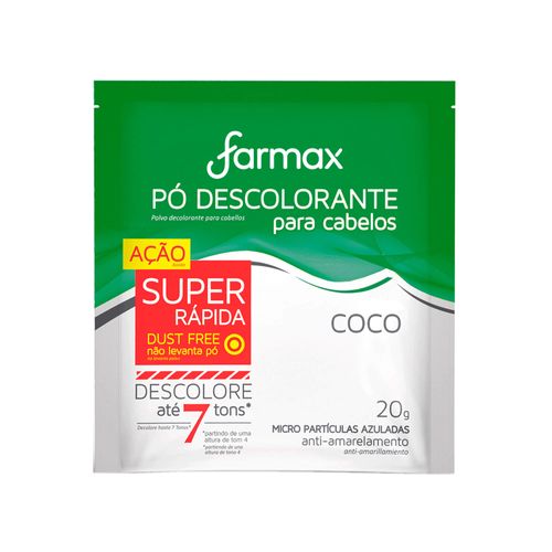 Pó Descolorante Capilar Coco Farmax 20g