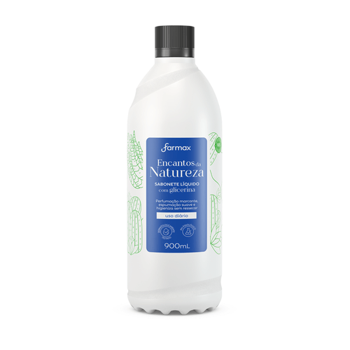 REFIL SABONETE LIQUIDO ENCANTOS DA NATUREZA FARMAX 900ML