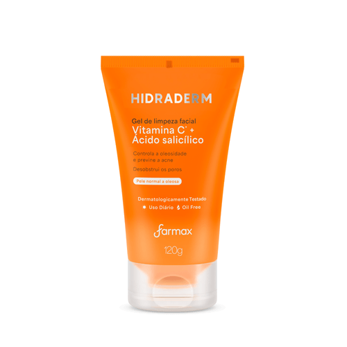 GEL DE LIMPEZA FACIAL COM VITAMINA C HIDRADERM 120G